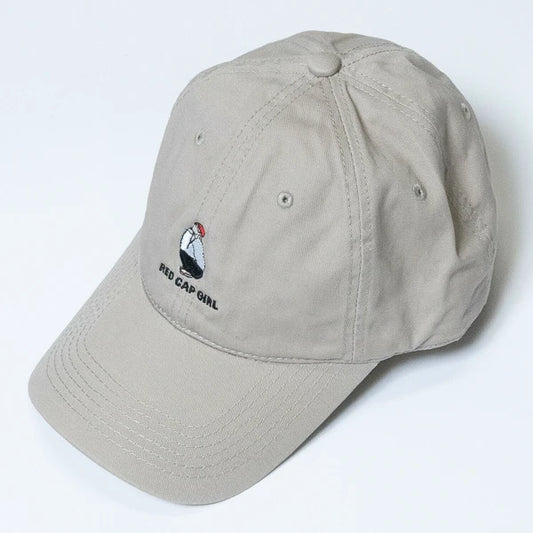 Red Cap Girl 刺繡 Dad Cap|日系休閒風